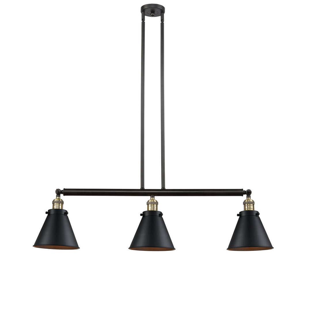Innovations Franklin Restoration 213-BAB-M13-BK Pendant Light - Black Antique Brass