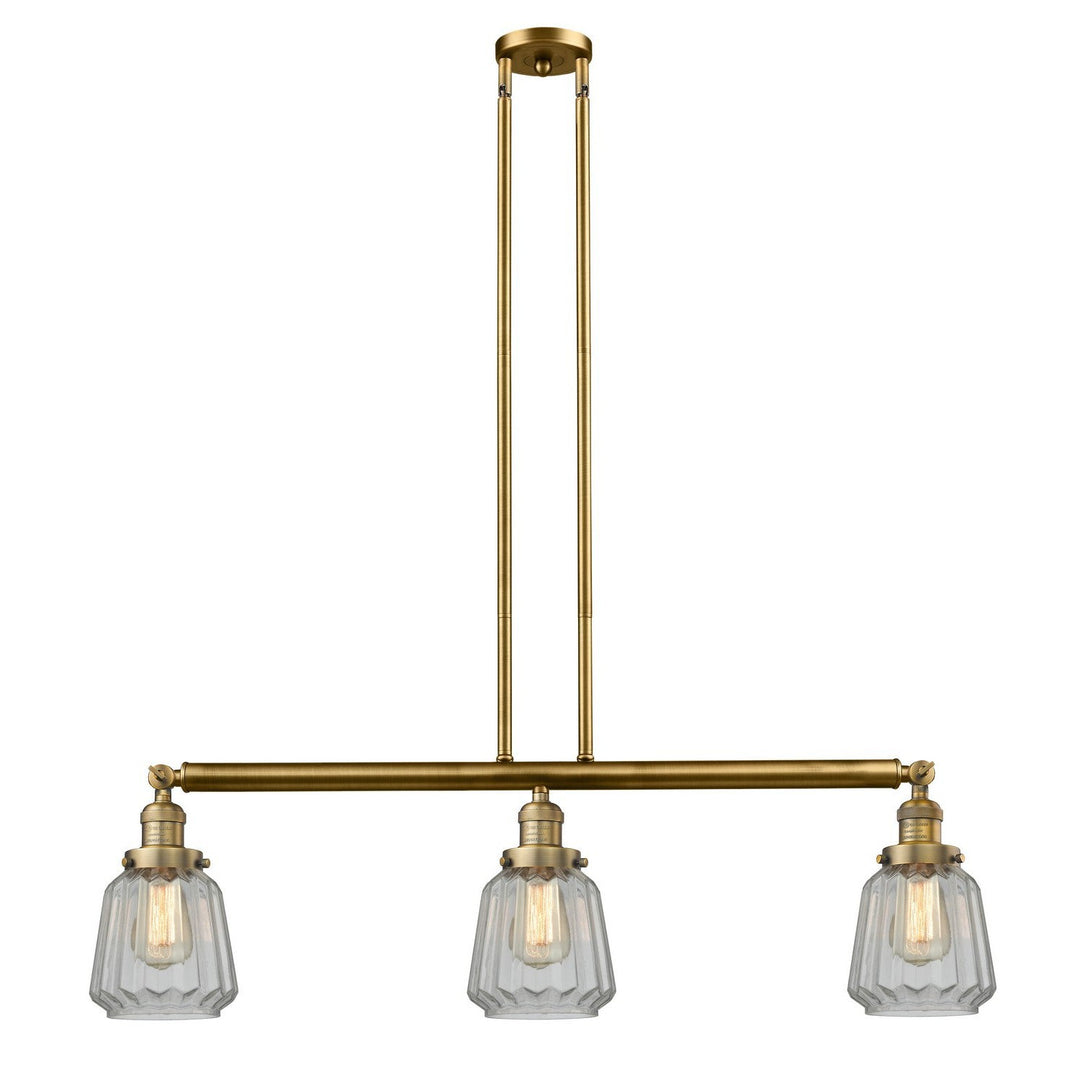 Innovations Franklin Restoration 213-BB-G142-LED Pendant Light - Brushed Brass