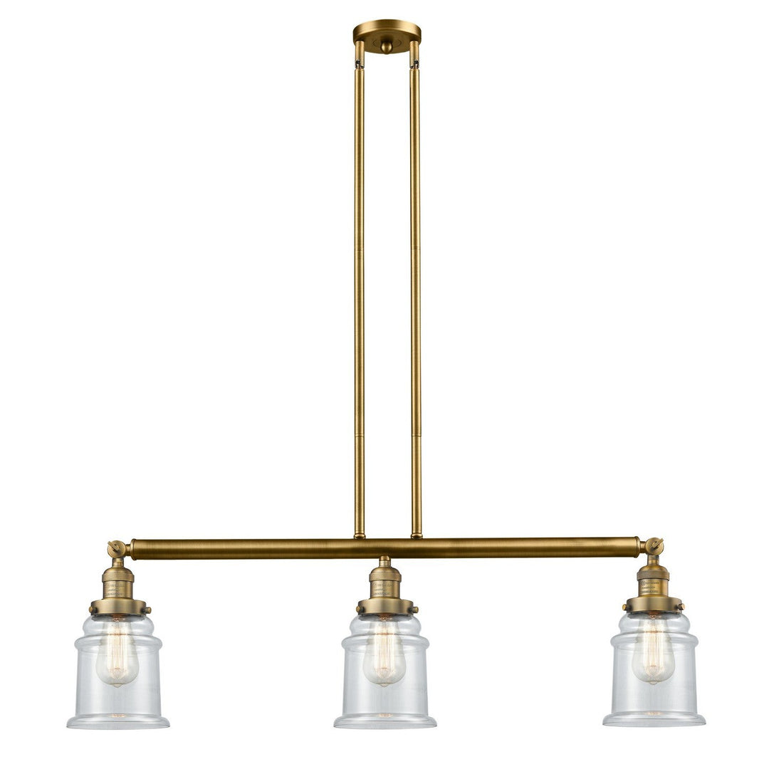 Innovations Franklin Restoration 213-BB-G182 Pendant Light - Brushed Brass