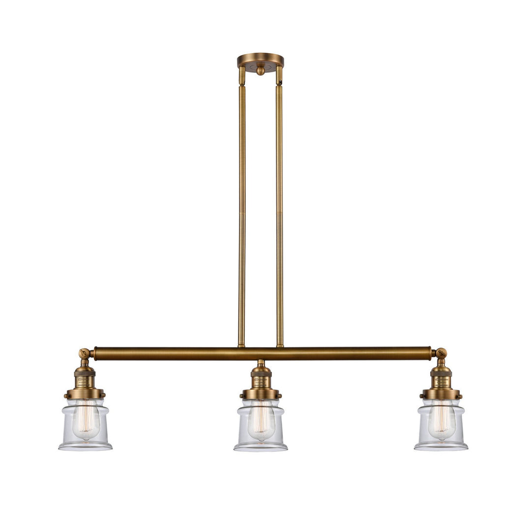 Innovations Franklin Restoration 213-BB-G182S Pendant Light - Brushed Brass