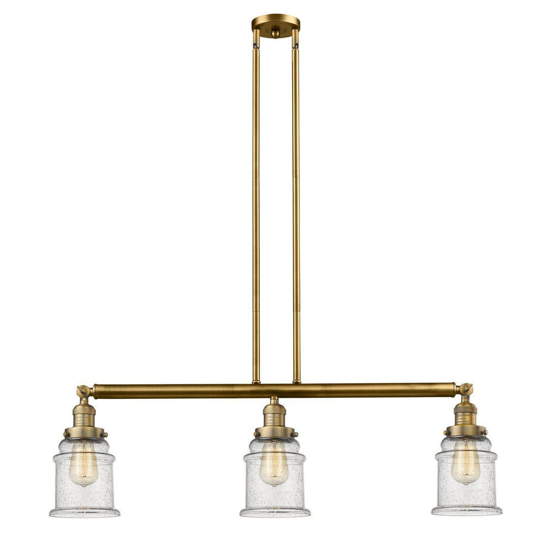 Innovations Franklin Restoration 213-BB-G184 Pendant Light - Brushed Brass