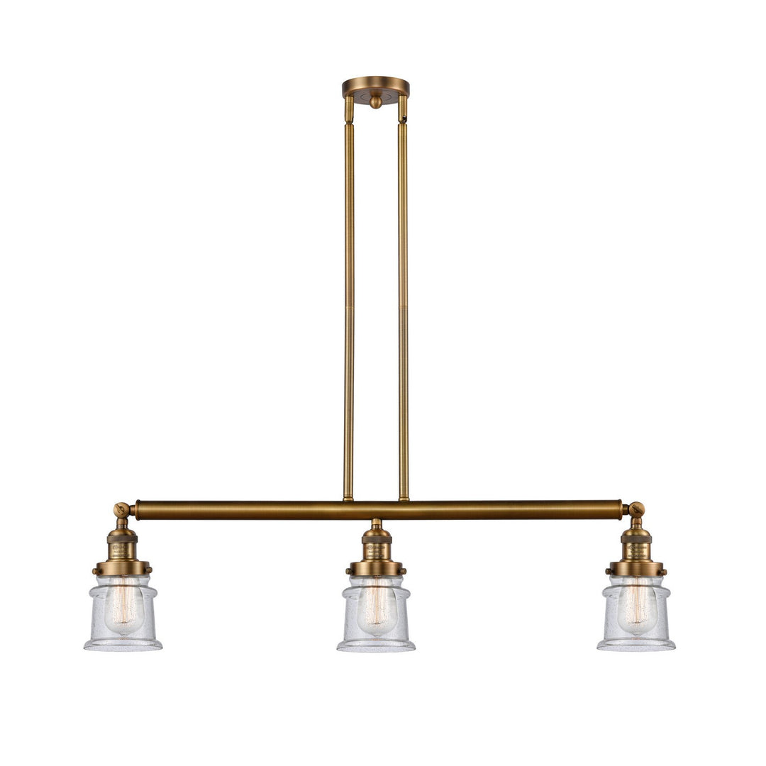 Innovations Franklin Restoration 213-BB-G184S Pendant Light - Brushed Brass