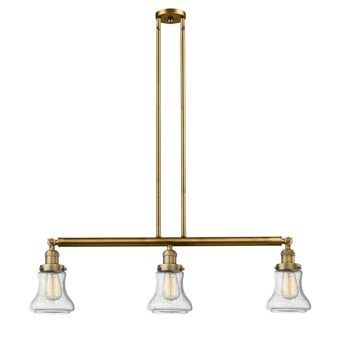 Innovations Franklin Restoration 213-BB-G194 Pendant Light - Brushed Brass