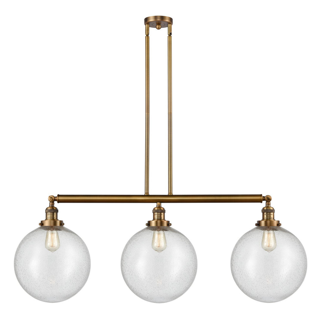 Innovations Franklin Restoration 213-BB-G204-12 Pendant Light - Brushed Brass