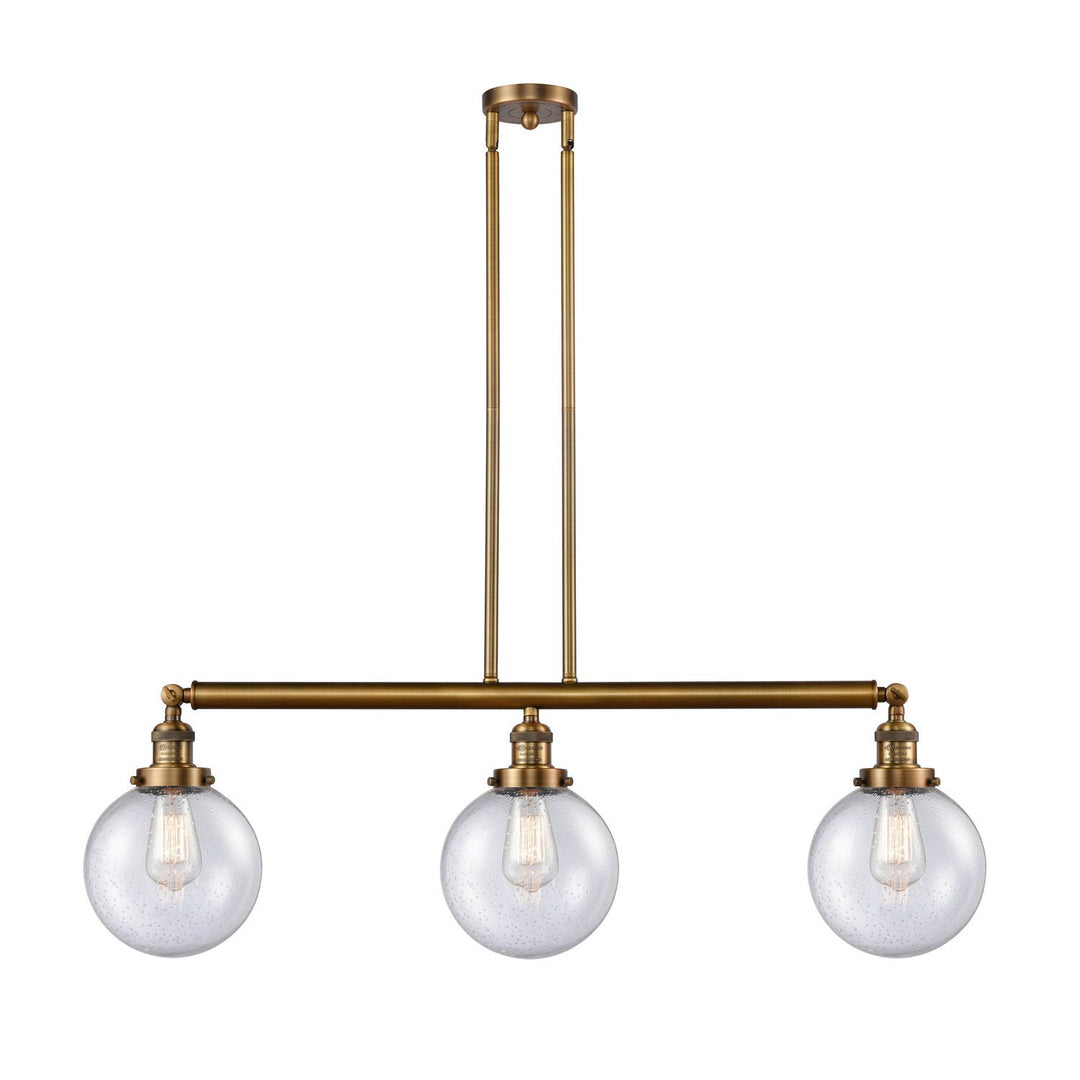 Innovations Franklin Restoration 213-BB-G204-8-LED Pendant Light - Brushed Brass