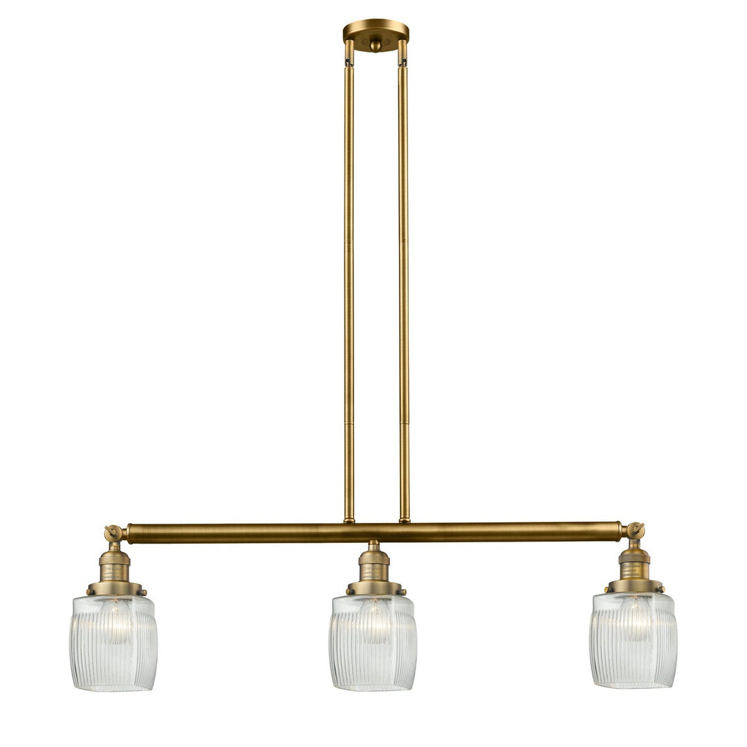 Innovations Franklin Restoration 213-BB-G302-LED Pendant Light - Brushed Brass