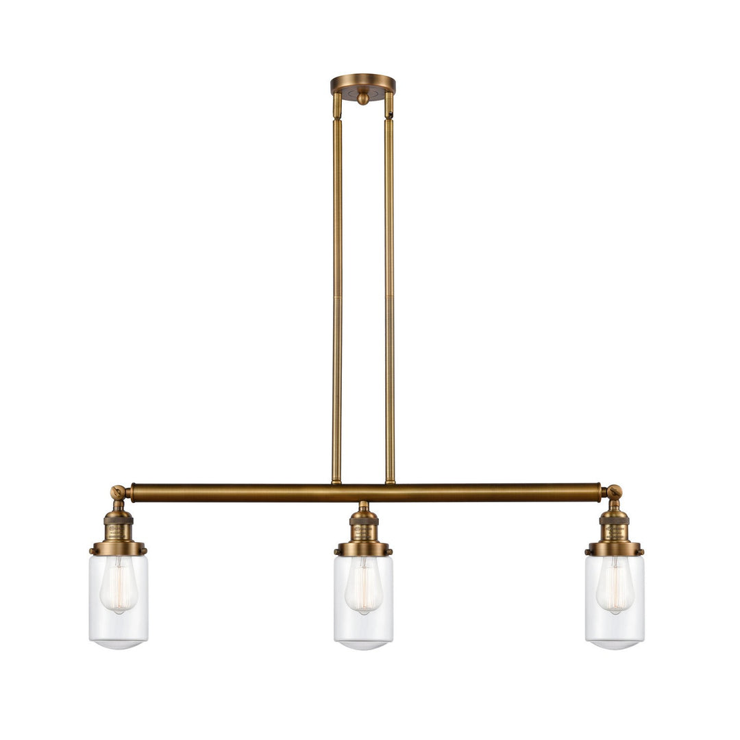 Innovations Franklin Restoration 213-BB-G312-LED Pendant Light - Brushed Brass