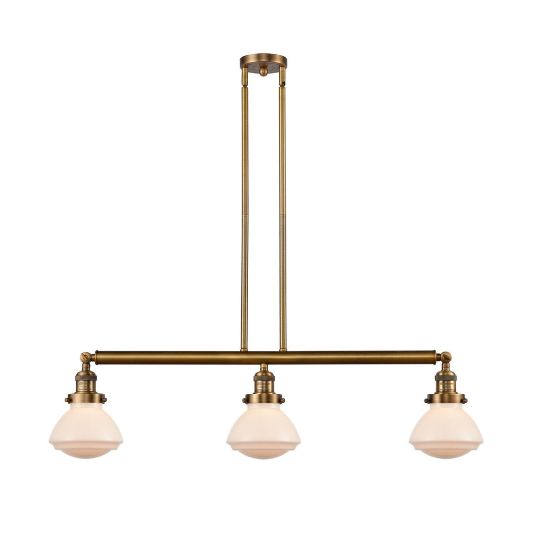 Innovations Franklin Restoration 213-BB-G321-LED Pendant Light - Brushed Brass