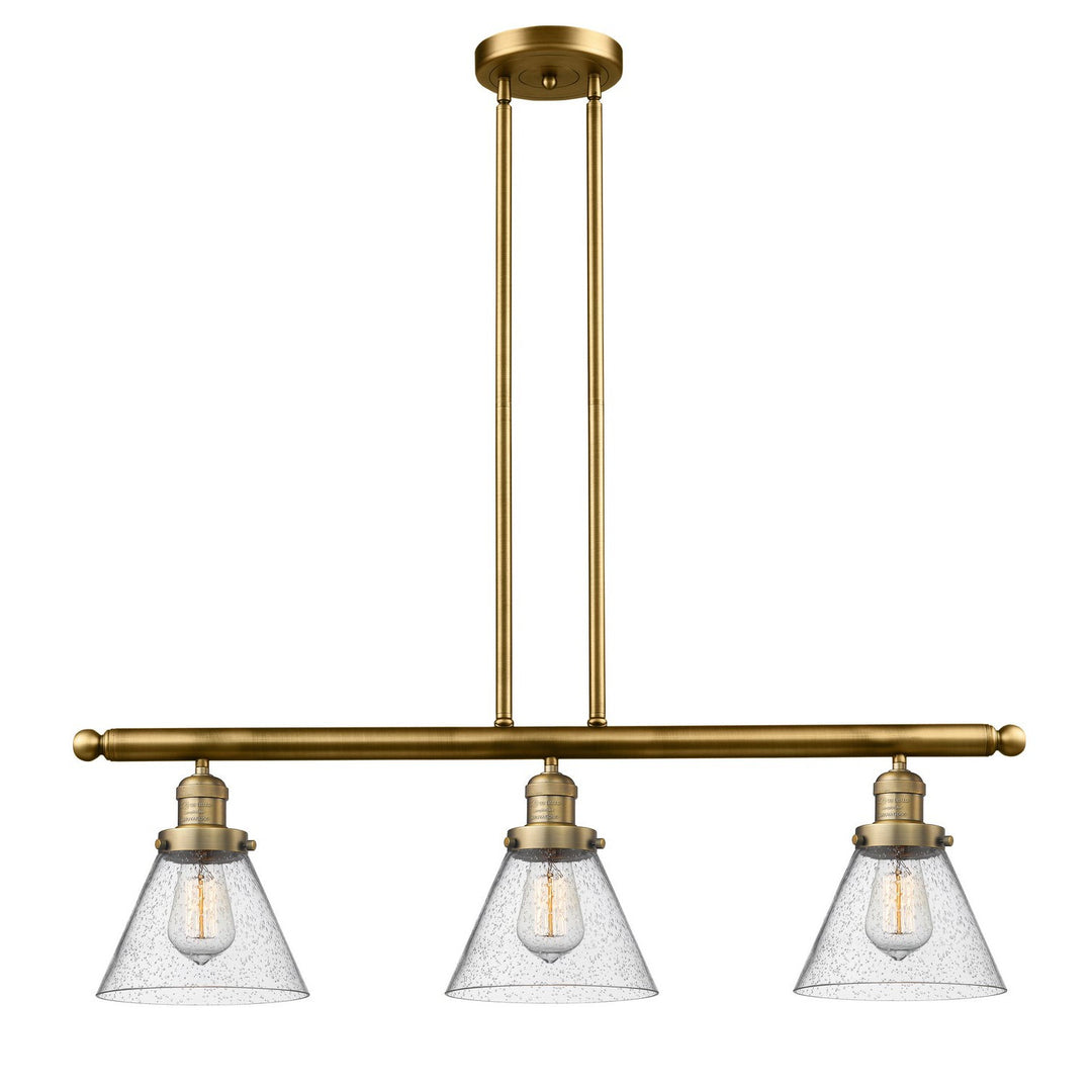 Innovations Franklin Restoration 213-BB-G44 Pendant Light - Brushed Brass