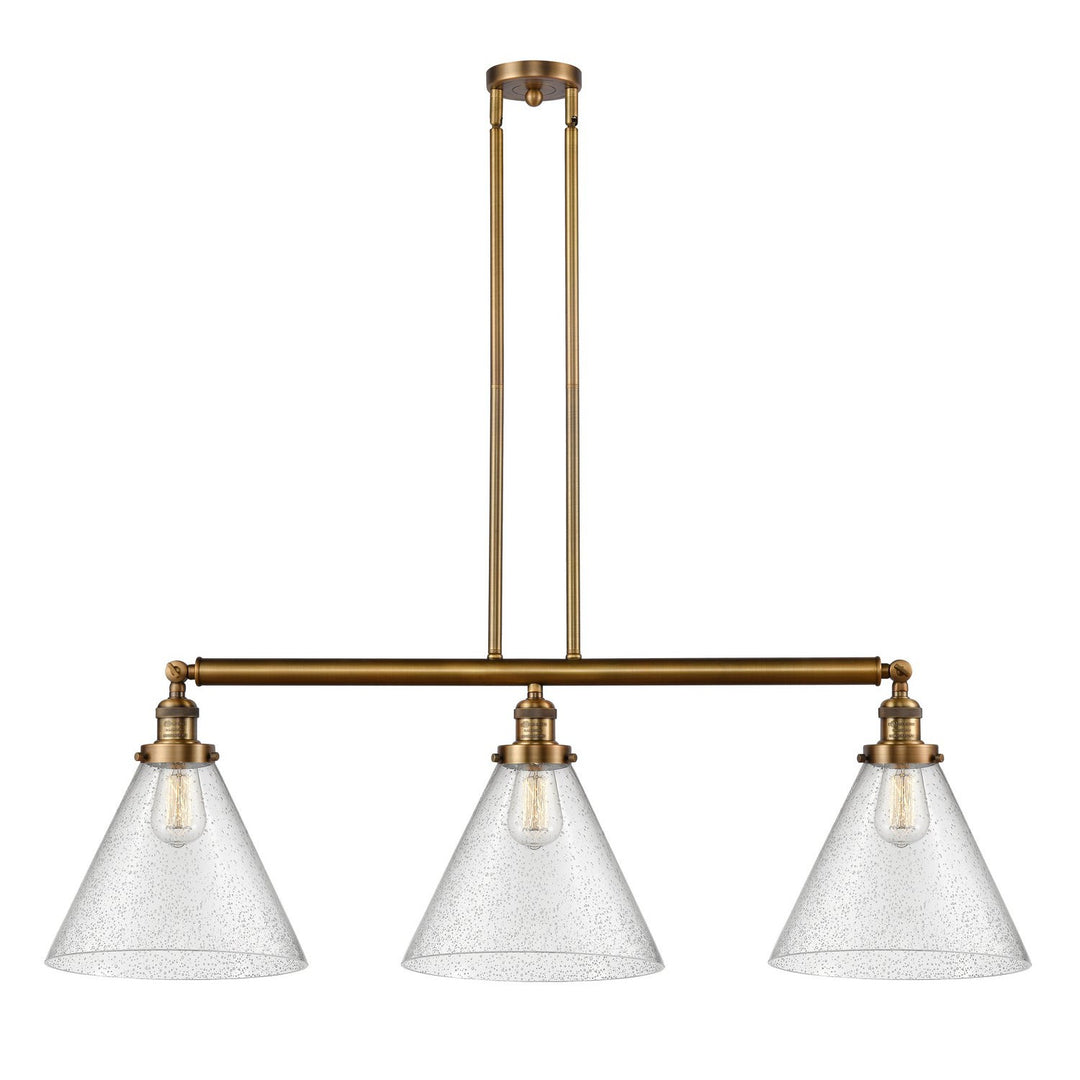Innovations Franklin Restoration 213-BB-G44-L Pendant Light - Brushed Brass