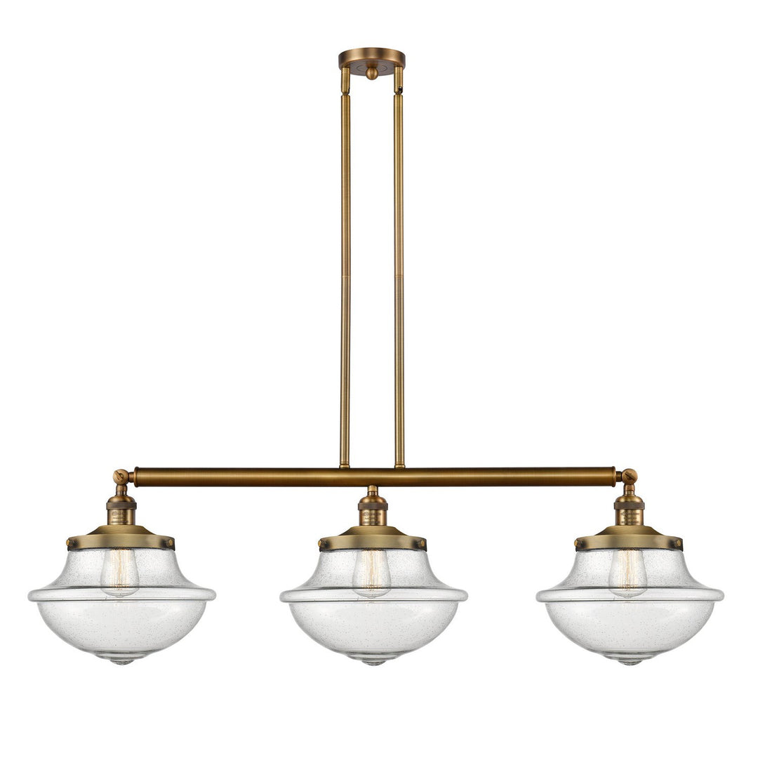 Innovations Franklin Restoration 213-BB-G544 Pendant Light - Brushed Brass