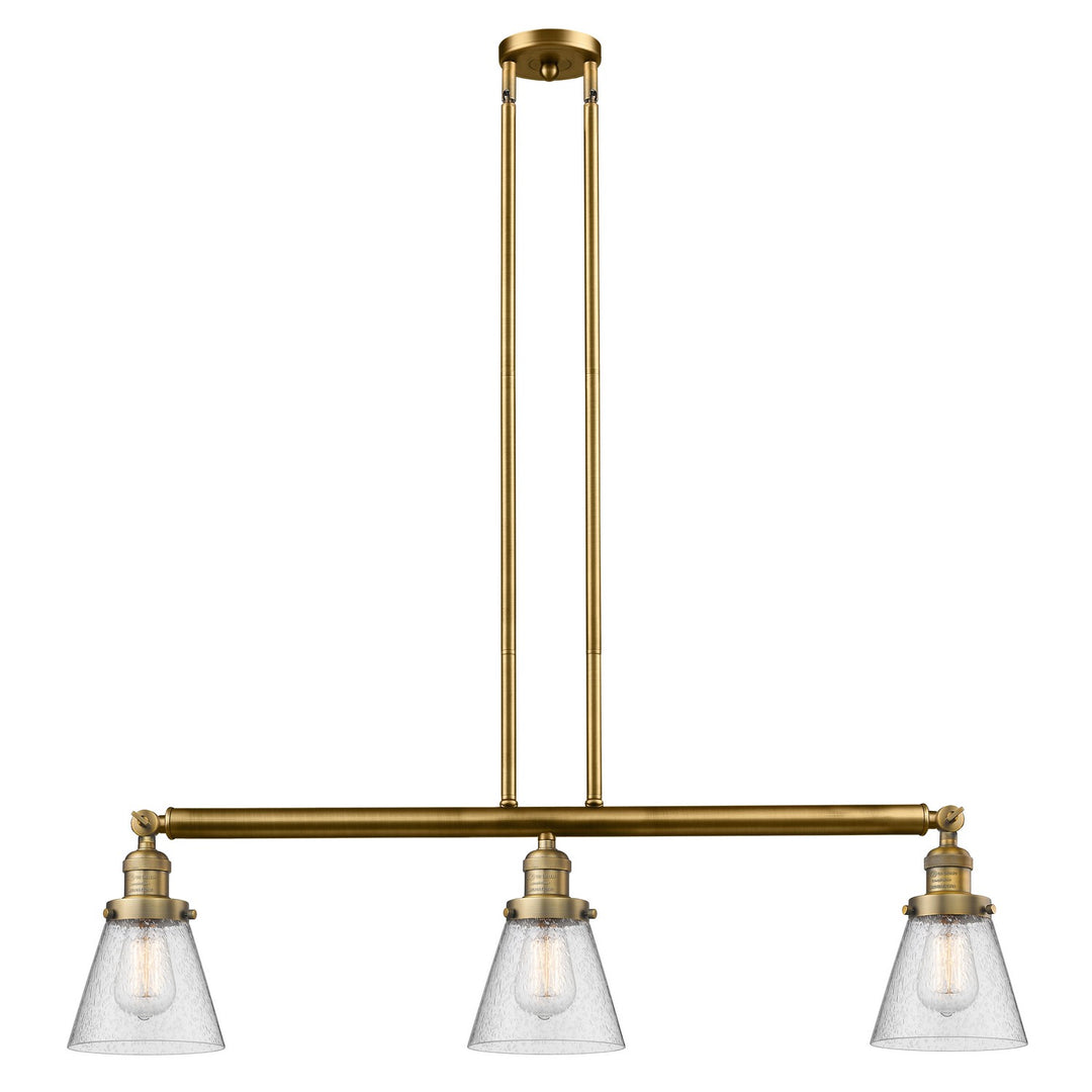 Innovations Franklin Restoration 213-BB-G64-LED Pendant Light - Brushed Brass