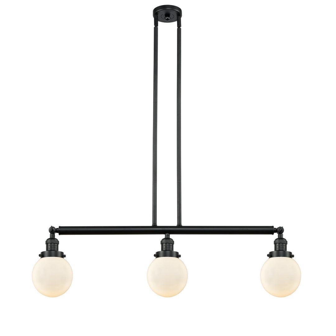 Innovations Franklin Restoration 213-BK-G201-6 Pendant Light - Matte Black