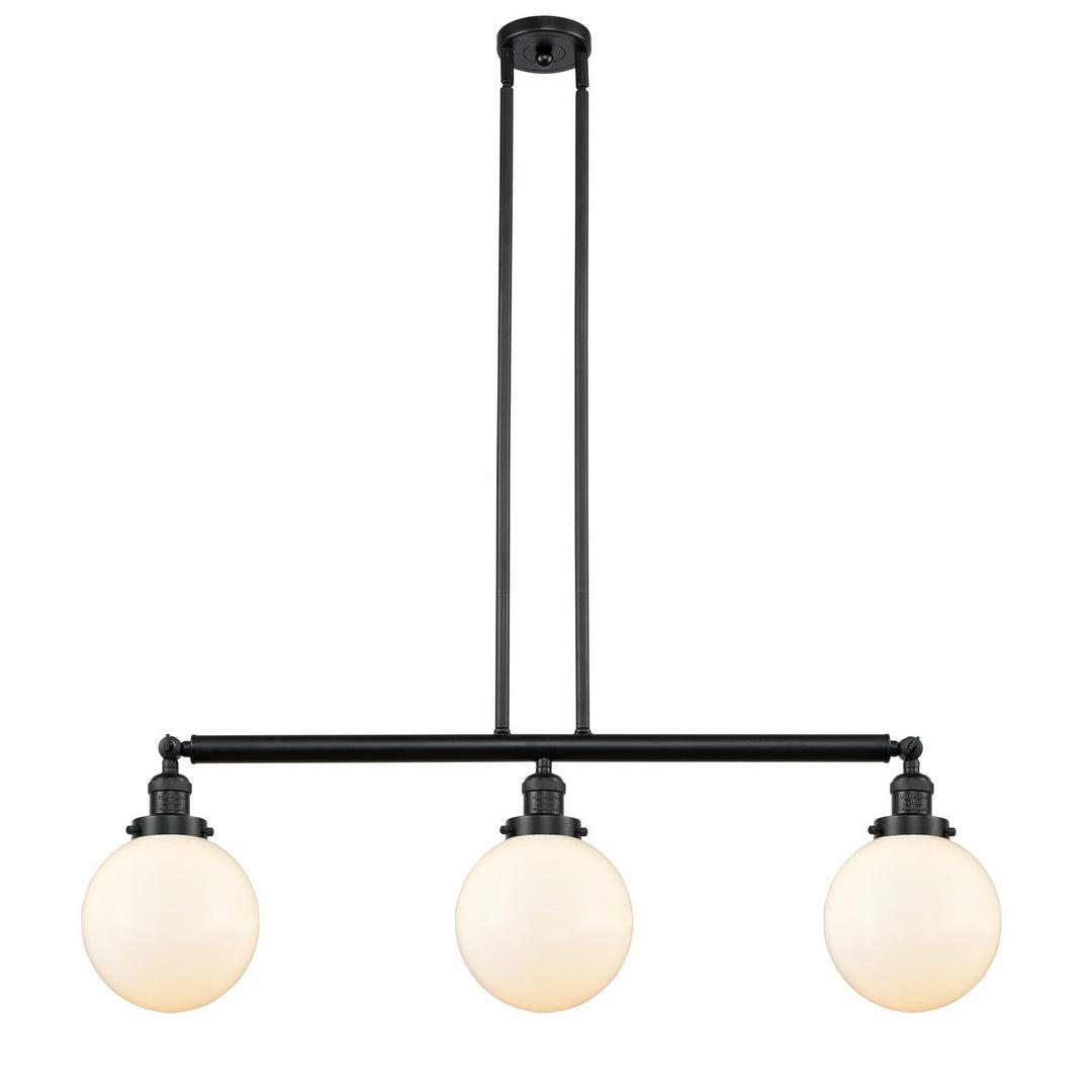 Innovations Franklin Restoration 213-BK-G201-8-LED Pendant Light - Matte Black