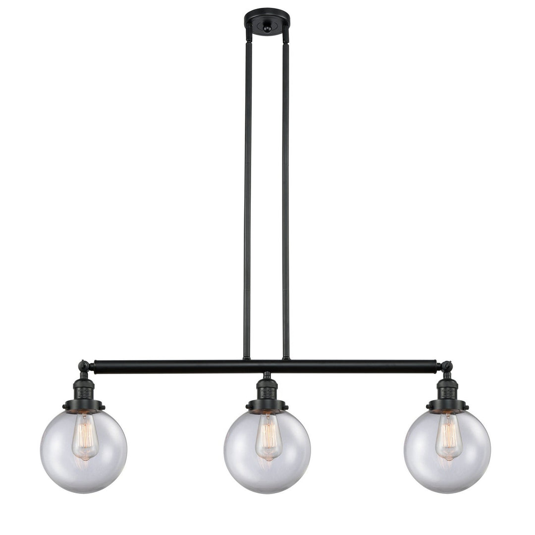 Innovations Franklin Restoration 213-BK-G202-8-LED Pendant Light - Matte Black