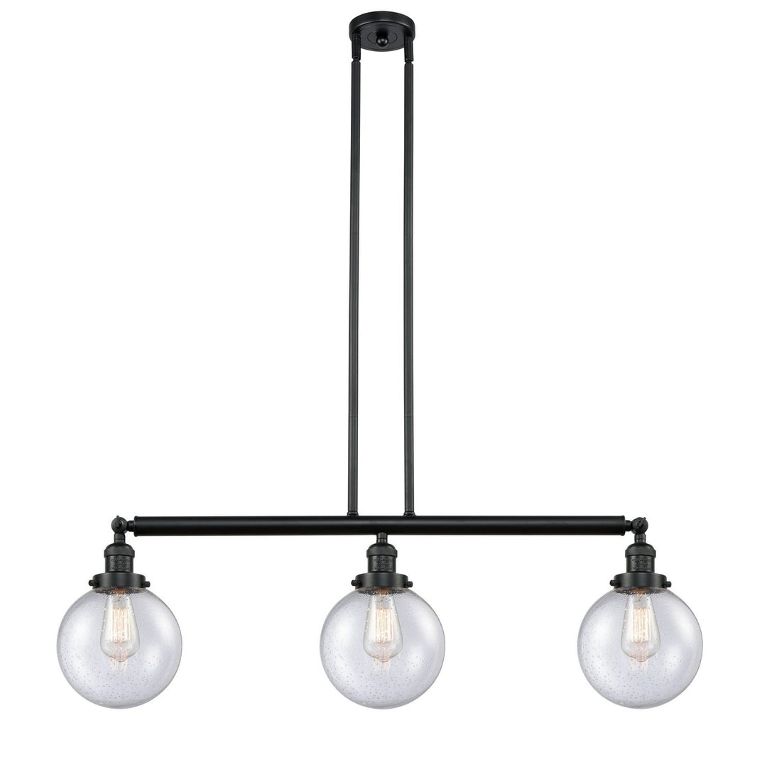 Innovations Franklin Restoration 213-BK-G204-8 Pendant Light - Matte Black