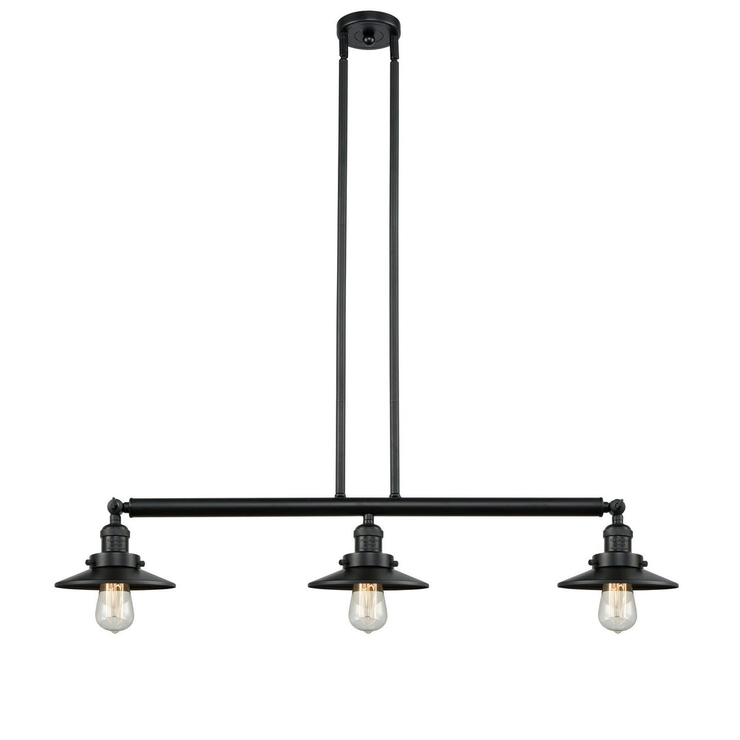 Innovations Franklin Restoration 213-BK-M6-LED Pendant Light - Matte Black