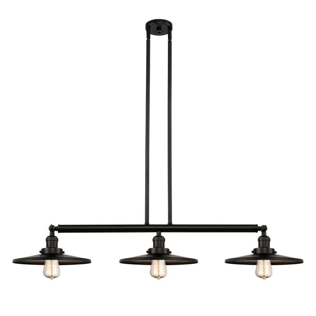 Innovations Franklin Restoration 213-BK-MFR-BK-12-LED Pendant Light - Matte Black