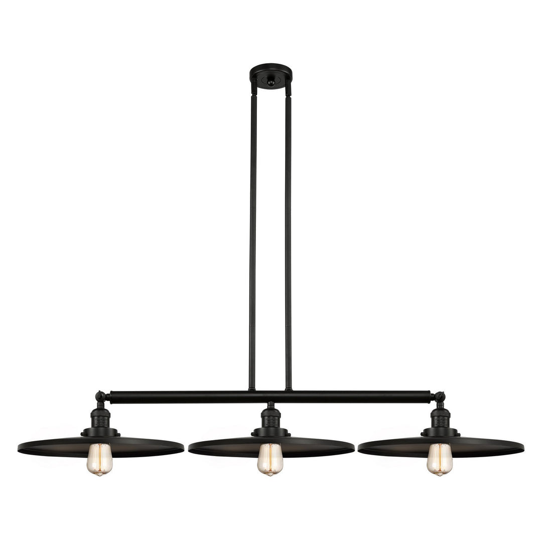 Innovations Franklin Restoration 213-BK-MFR-BK-16-LED Pendant Light - Matte Black