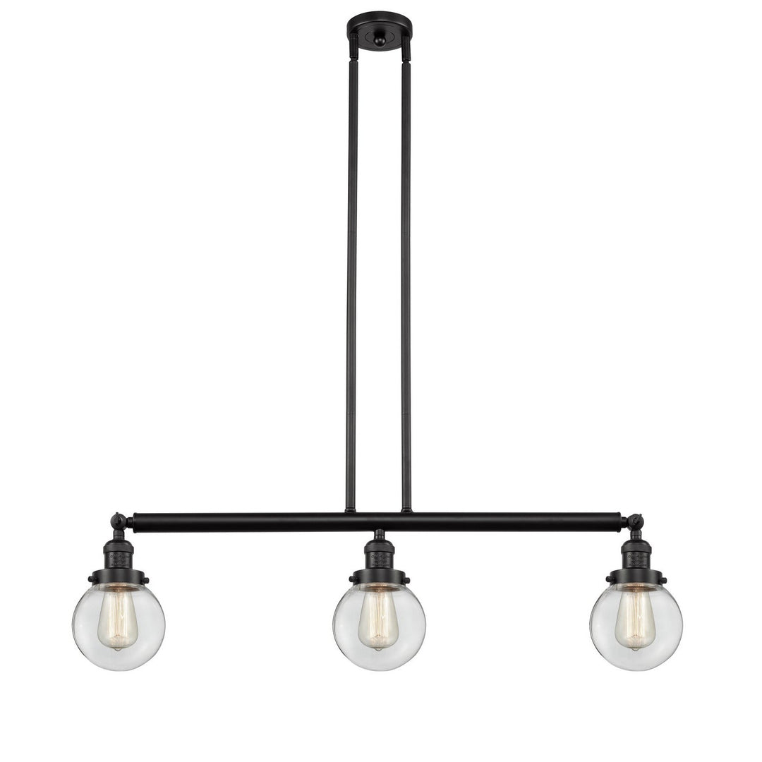 Innovations Franklin Restoration 213-OB-G202-6-LED Pendant Light - Oil Rubbed Bronze
