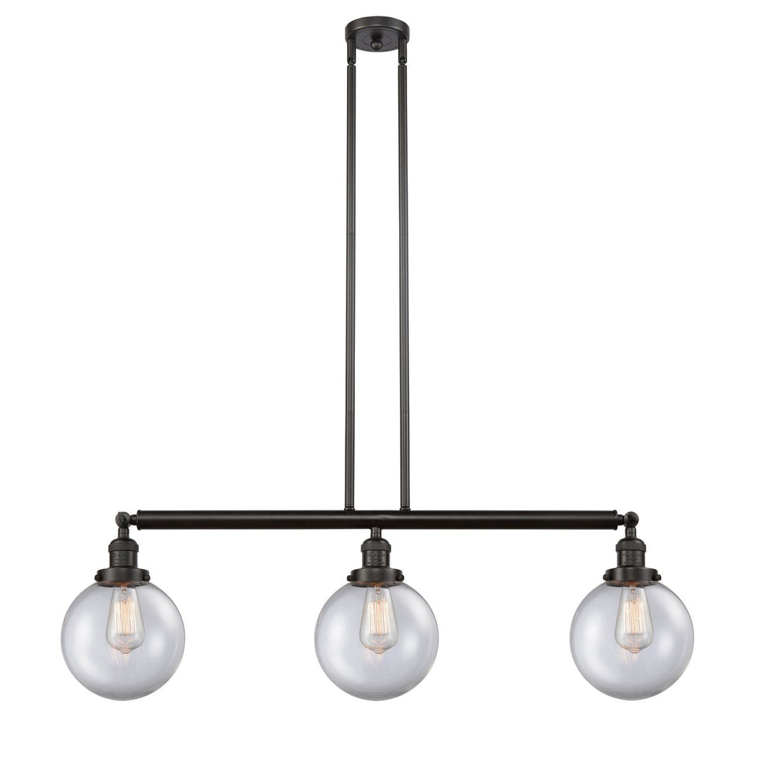 Innovations Franklin Restoration 213-OB-G202-8-LED Pendant Light - Oil Rubbed Bronze