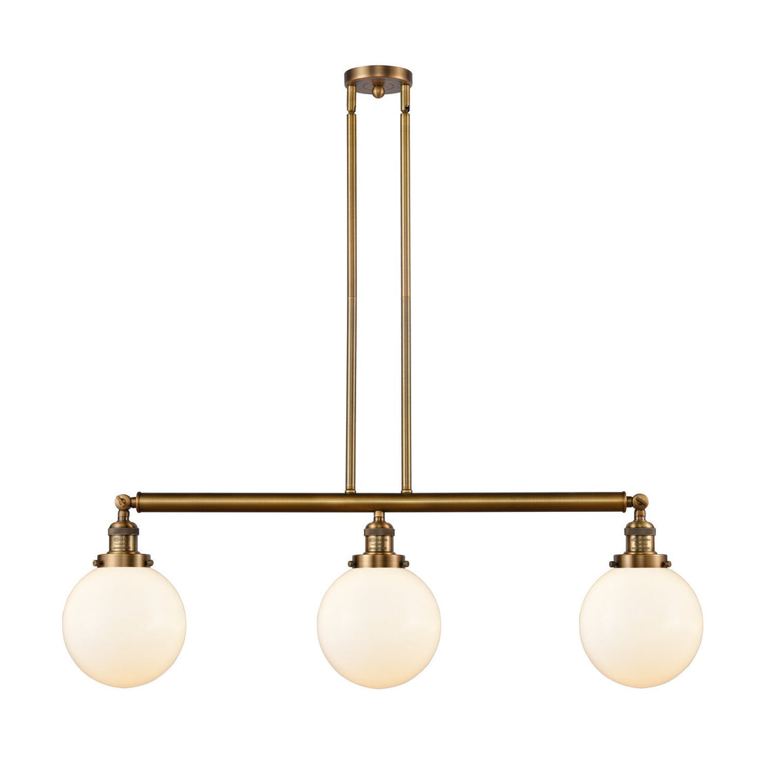 Innovations Franklin Restoration 213-BB-G201-8-LED Pendant Light - Brushed Brass