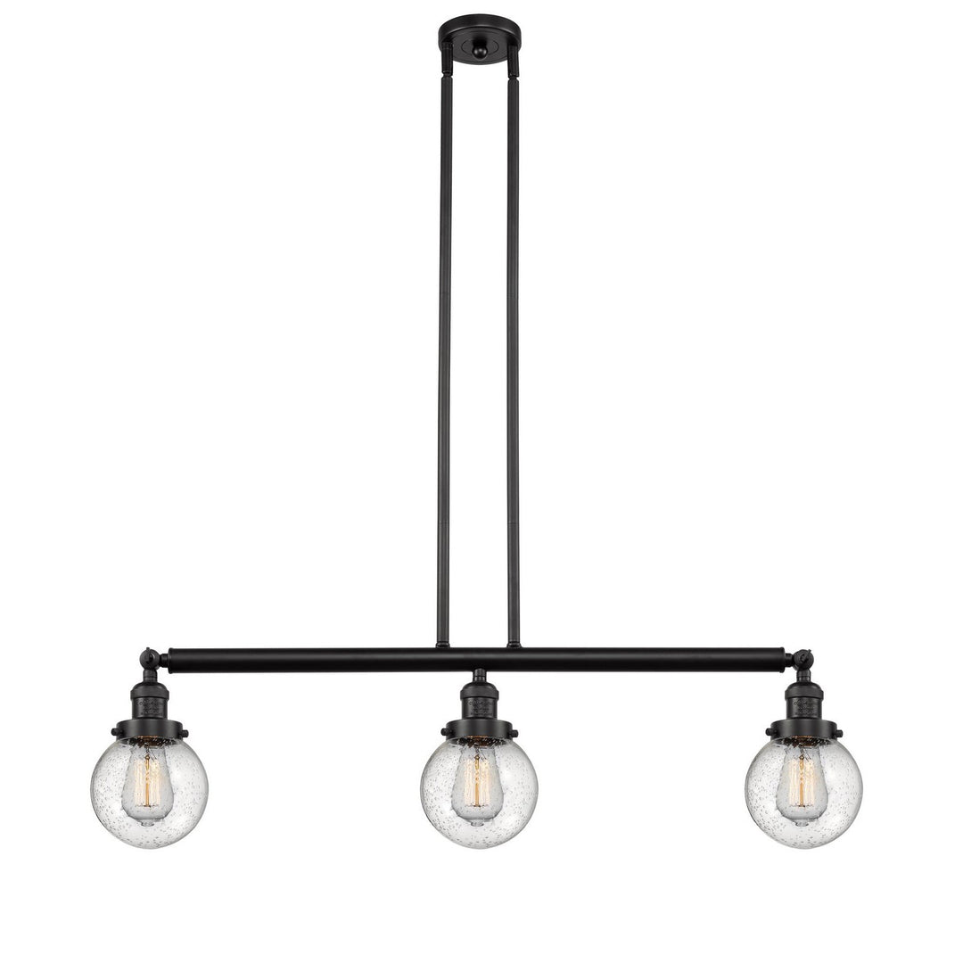 Innovations Franklin Restoration 213-OB-G204-6 Pendant Light - Oil Rubbed Bronze
