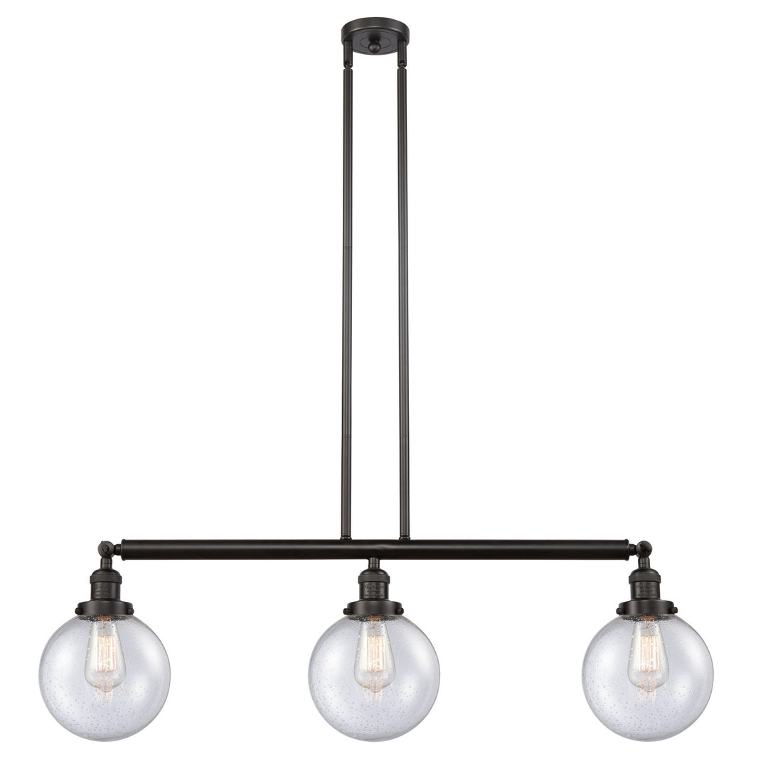 Innovations Franklin Restoration 213-OB-G204-8 Pendant Light - Oil Rubbed Bronze