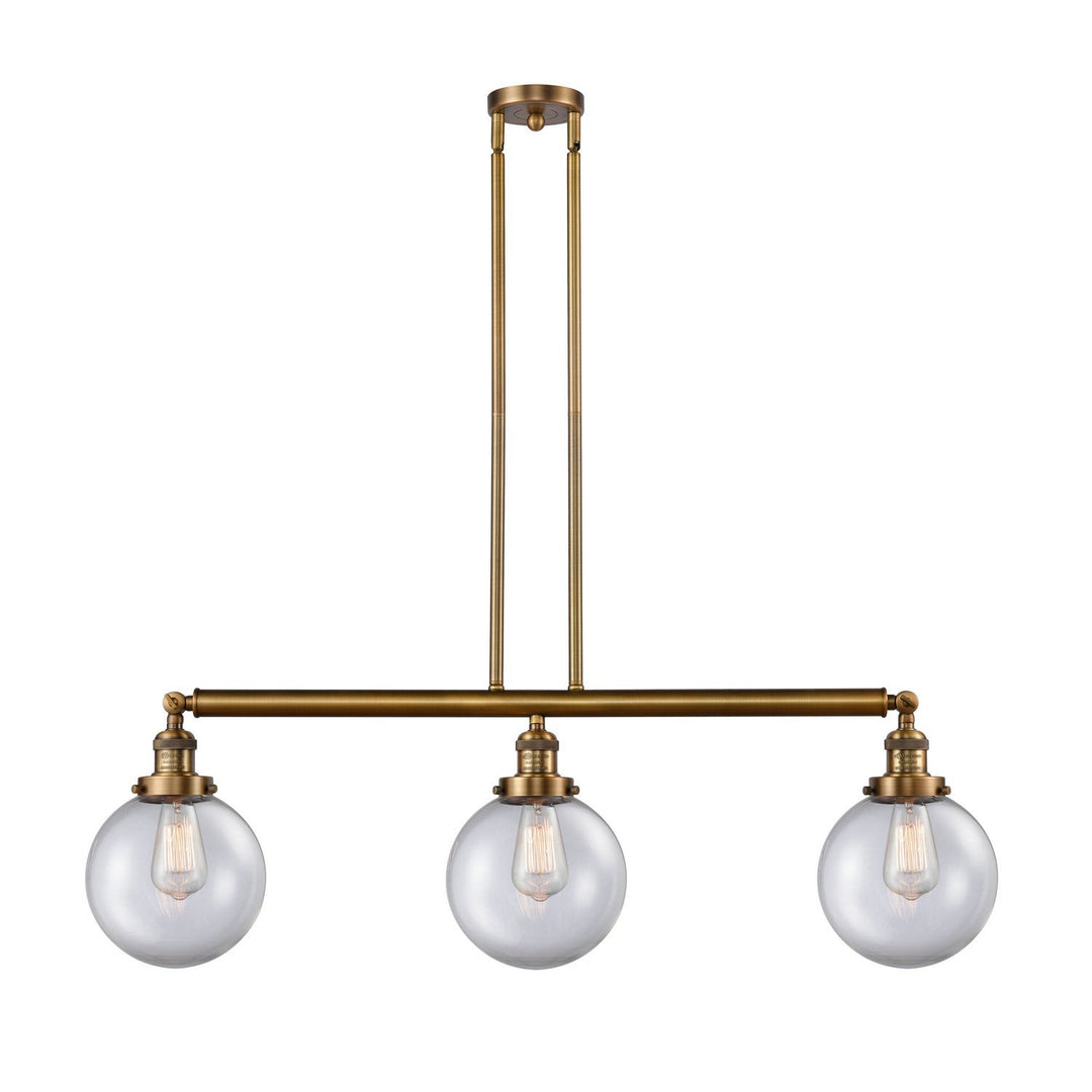 Innovations Franklin Restoration 213-BB-G202-8-LED Pendant Light - Brushed Brass