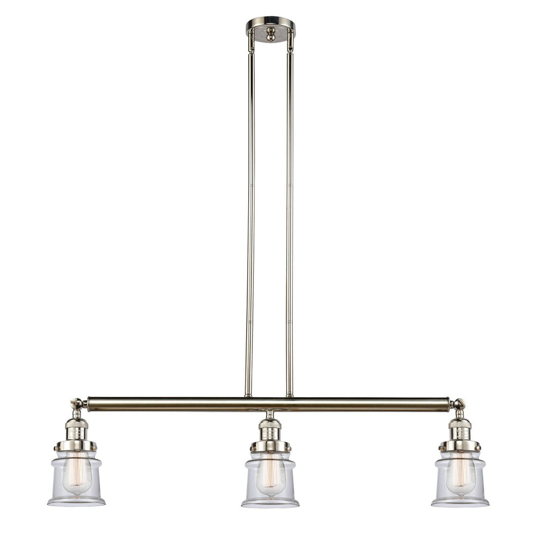 Innovations Franklin Restoration 213-PN-G182S Pendant Light - Polished Nickel