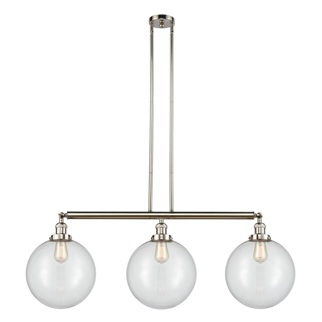 Innovations Franklin Restoration 213-PN-G202-12 Pendant Light - Polished Nickel
