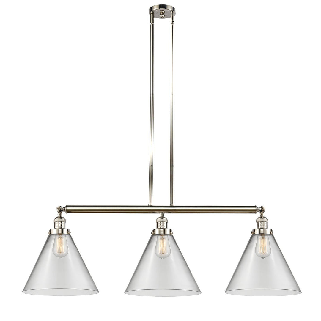 Innovations Franklin Restoration 213-PN-G42-L Pendant Light - Polished Nickel