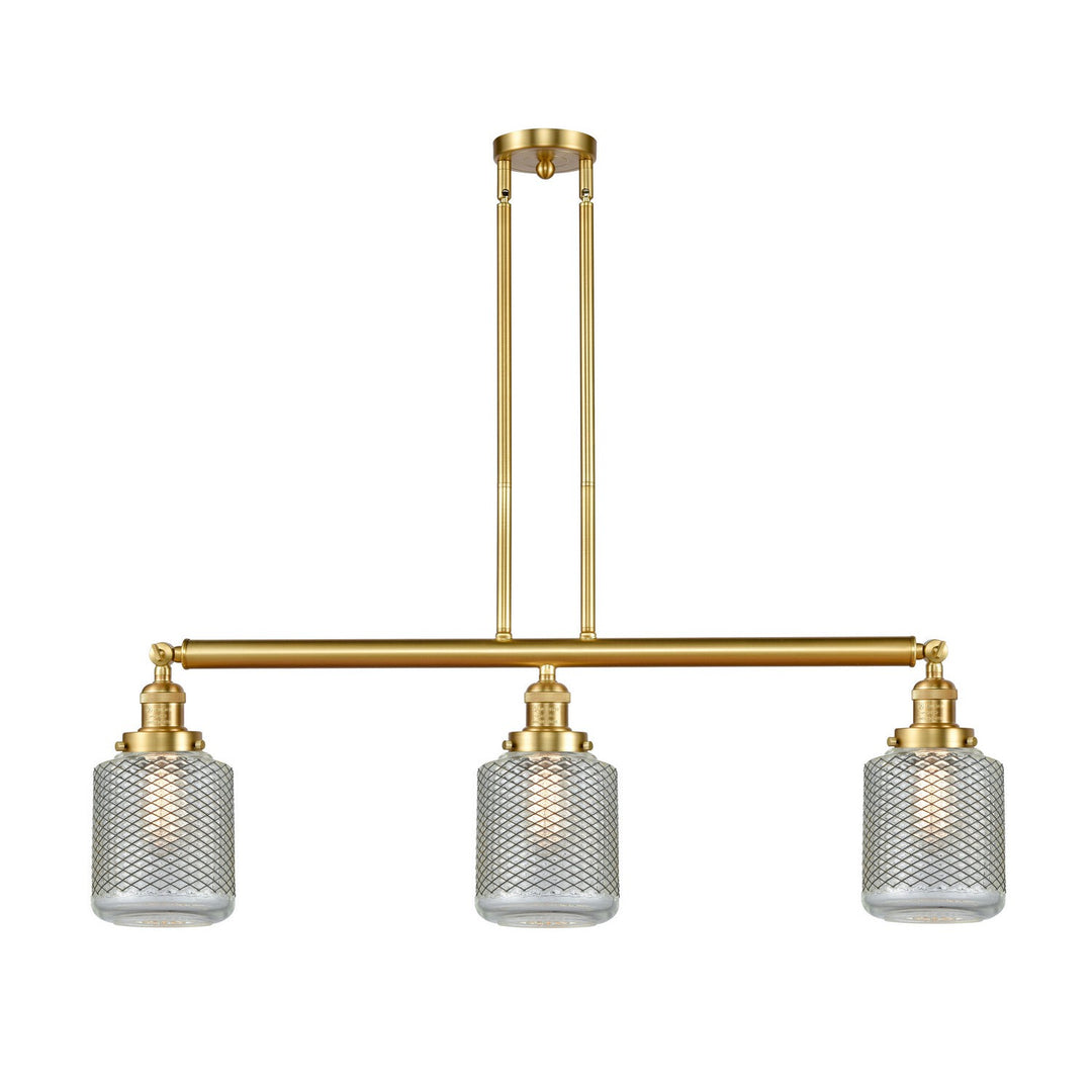Innovations Franklin Restoration 213-SG-G262-LED Pendant Light - Satin Gold