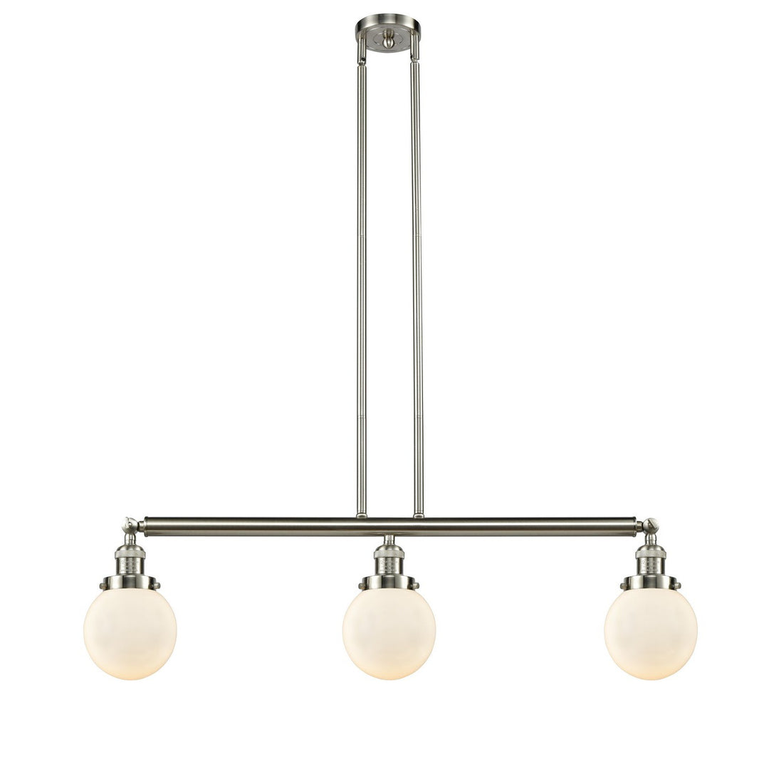 Innovations Franklin Restoration 213-SN-G201-6-LED Pendant Light - Brushed Satin Nickel