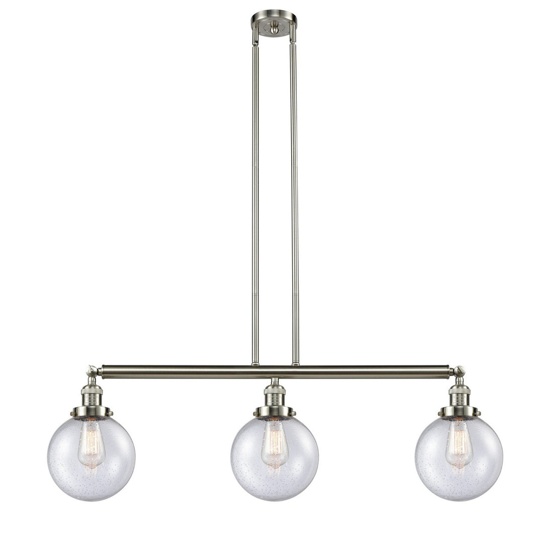 Innovations Franklin Restoration 213-SN-G204-8-LED Pendant Light - Brushed Satin Nickel