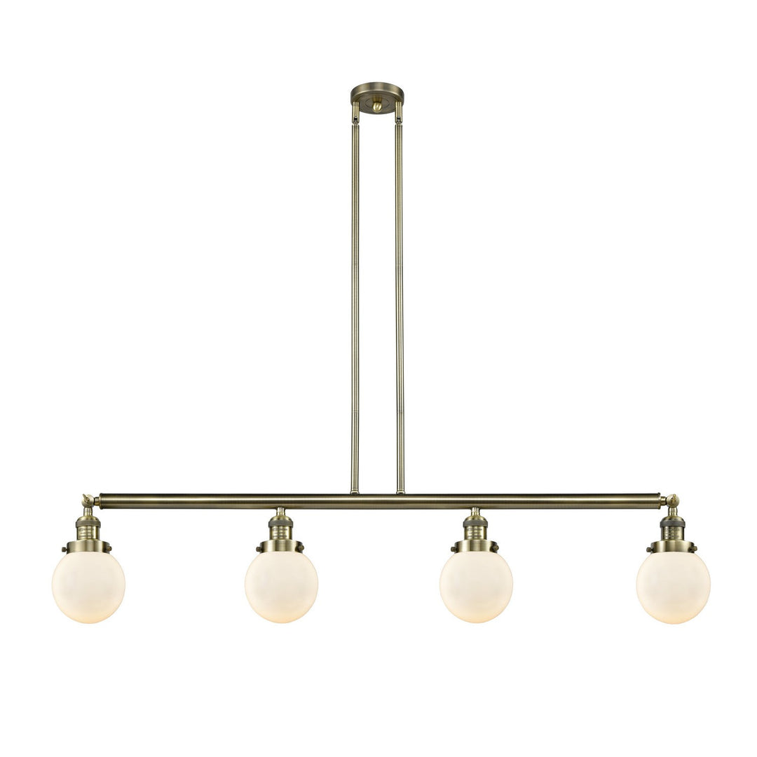 Innovations Franklin Restoration 214-AB-G201-6 Pendant Light - Antique Brass