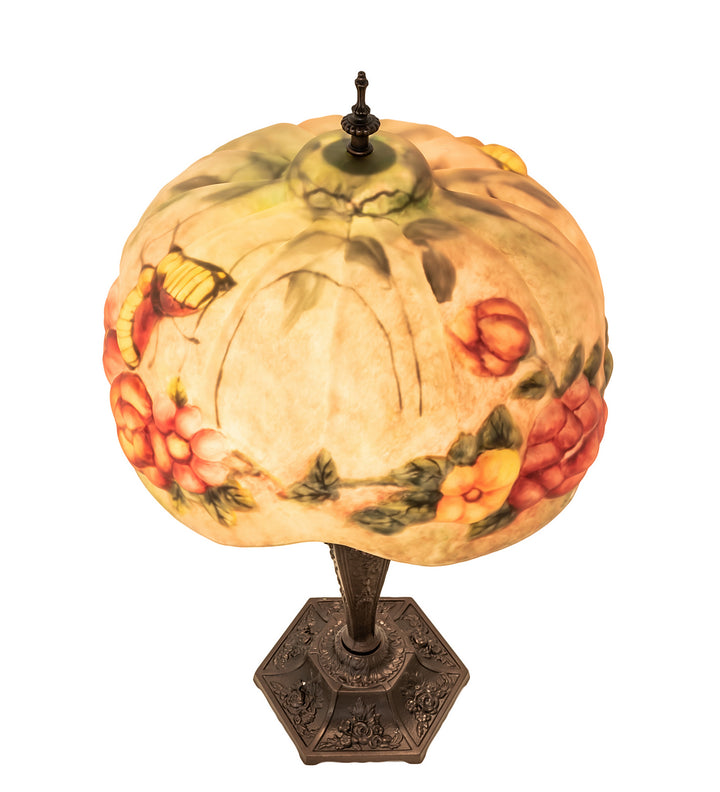 Meyda Tiffany Lighting 217667 Puffy Two Light Table Lamp Lamp Bronze / Dark
