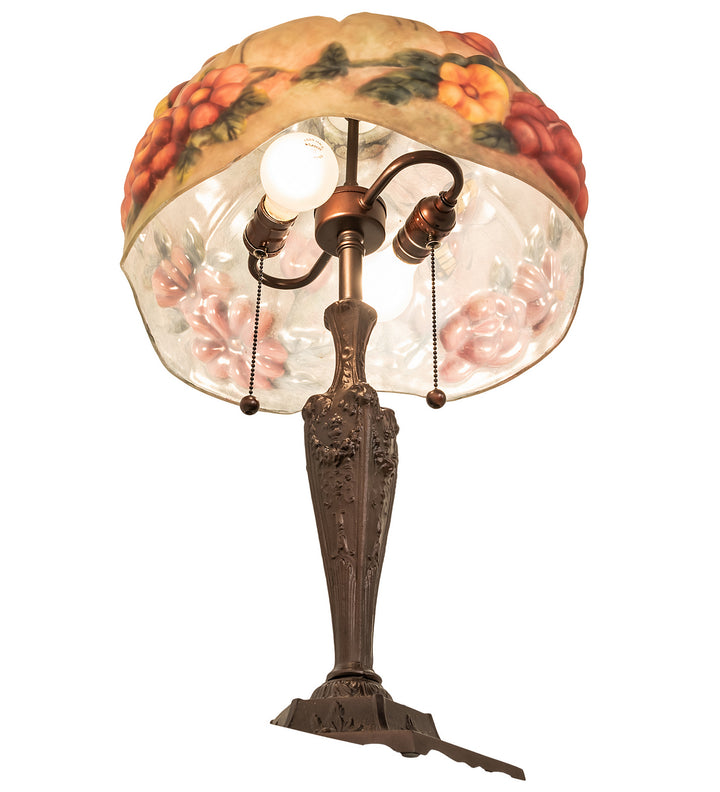 Meyda Tiffany Lighting 217667 Puffy Two Light Table Lamp Lamp Bronze / Dark