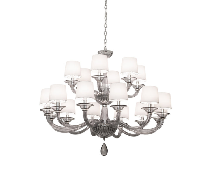 Meyda Tiffany Murano Almaden 245498 Chandelier Light - Polished Nickel