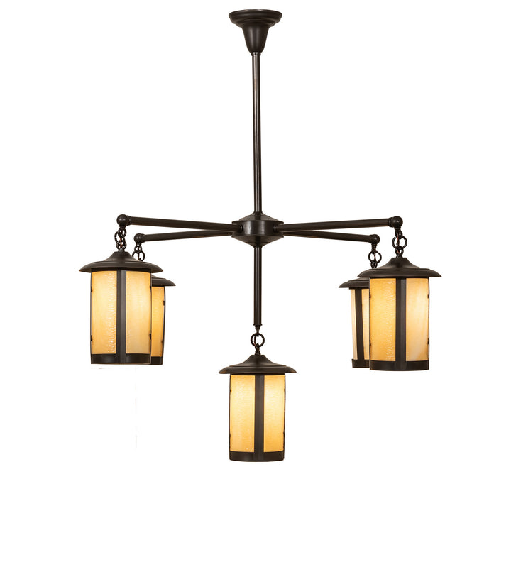 Meyda Tiffany Fulton 245693 Chandelier Light - Craftsman Brown