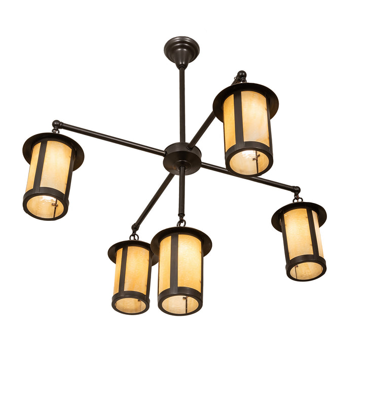 Meyda Tiffany Fulton 245693 Chandelier Light - Craftsman Brown