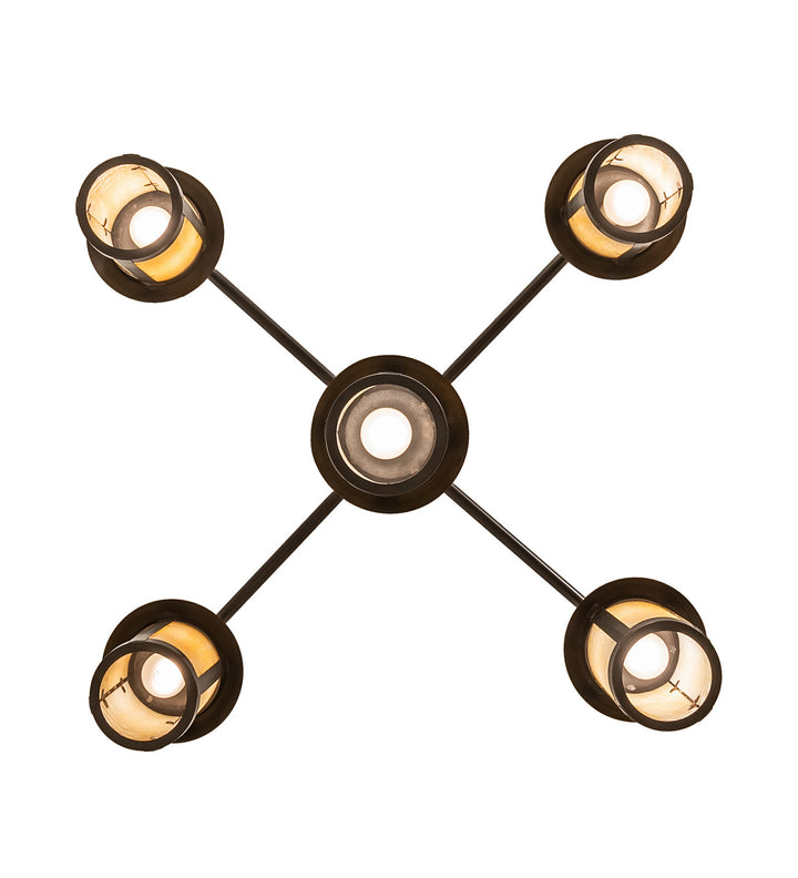 Meyda Tiffany Fulton 245693 Chandelier Light - Craftsman Brown