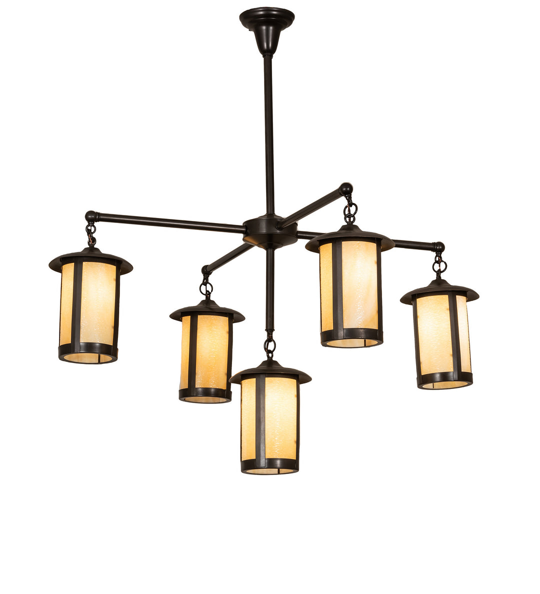 Meyda Tiffany Fulton 245693 Chandelier Light - Craftsman Brown
