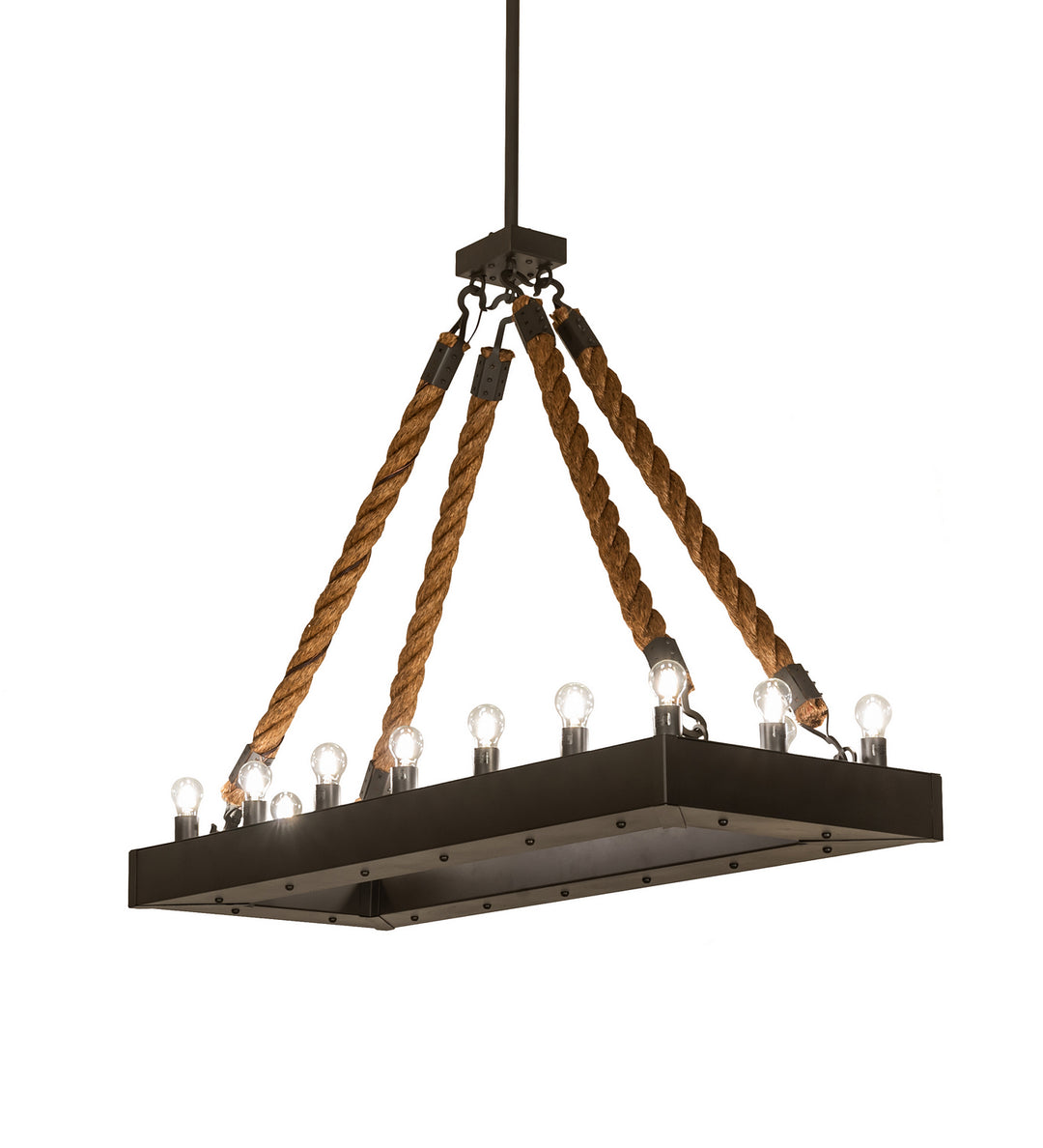 Meyda Tiffany Quadrato 247606 Pendant Light - Wrought Iron