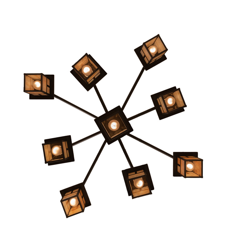 Meyda Tiffany Hyde Park 247801 Chandelier Light - Craftsman Brown
