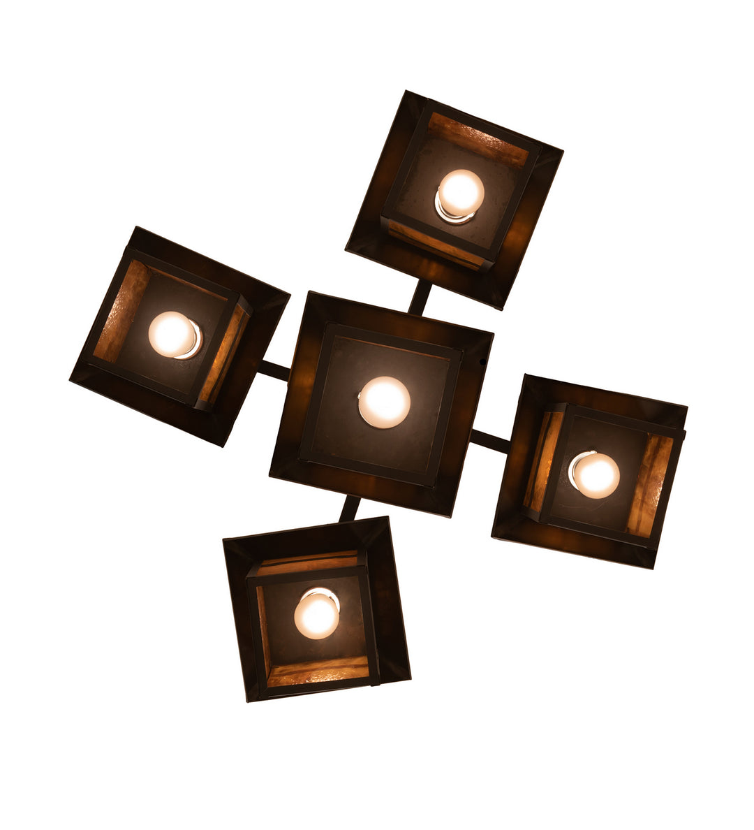 Meyda Tiffany Seneca 248516 Chandelier Light - Craftsman Brown