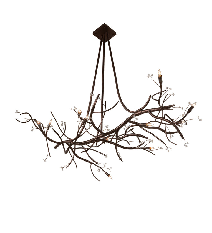 Meyda Tiffany Winter Solstice 248710 Pendant Light - Mahogany Bronze