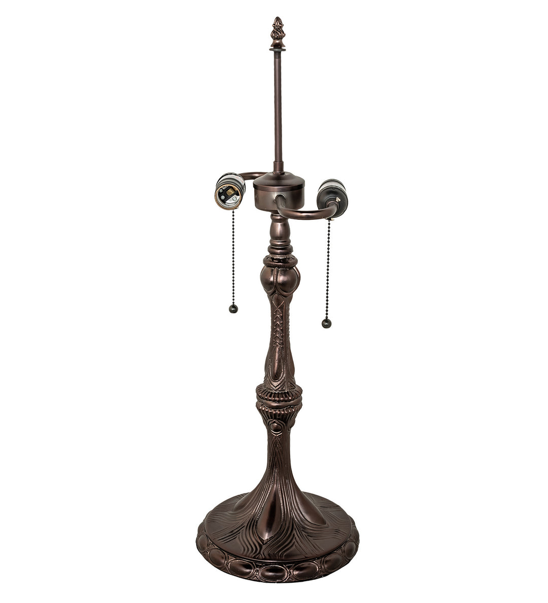 Meyda Tiffany Lighting 253398 Gorham Two Light Table Lamp Lamp Bronze / Dark