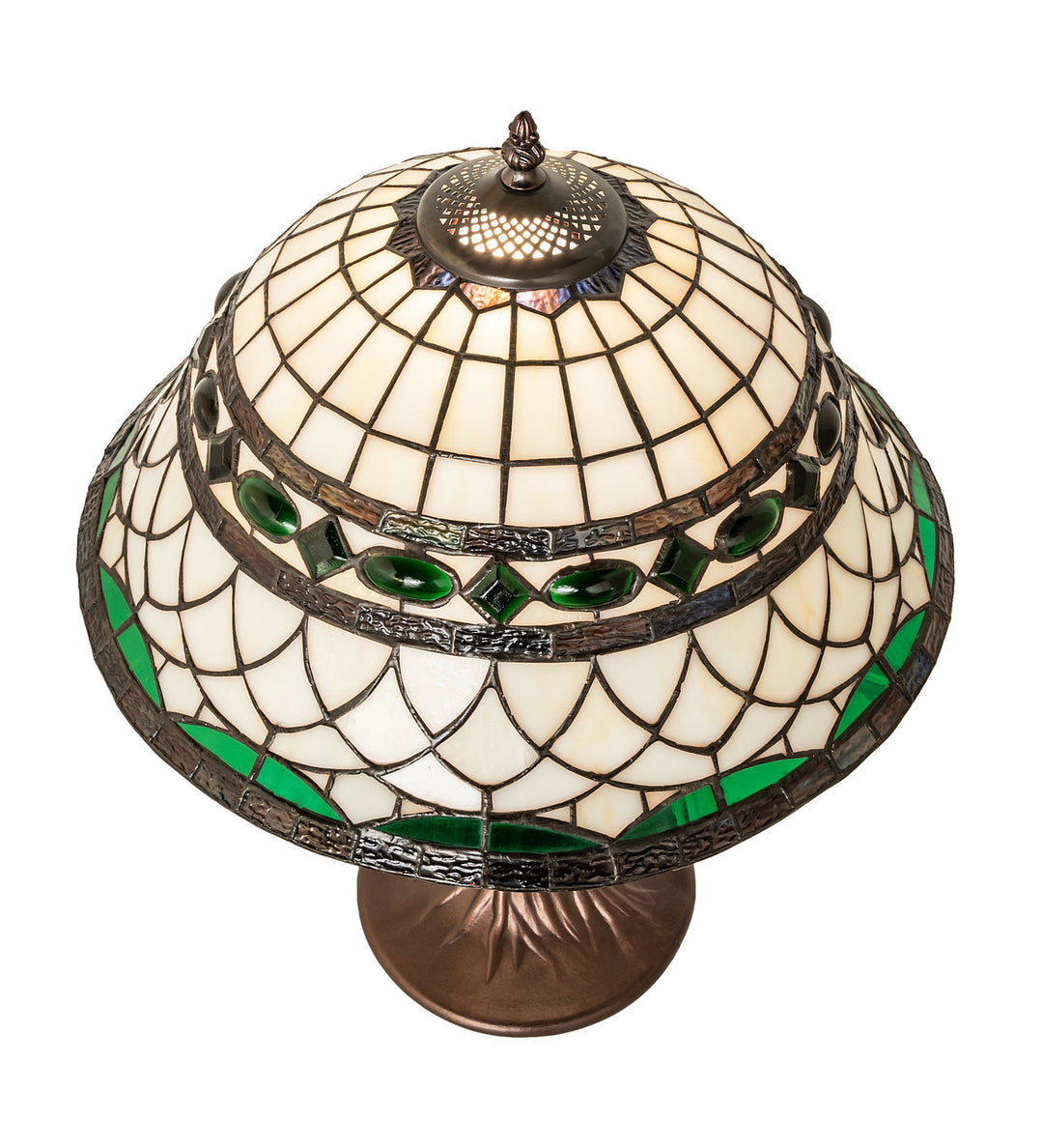 Meyda Tiffany Lighting 253627 Tiffany Roman One Light Table Lamp Lamp Bronze / Dark