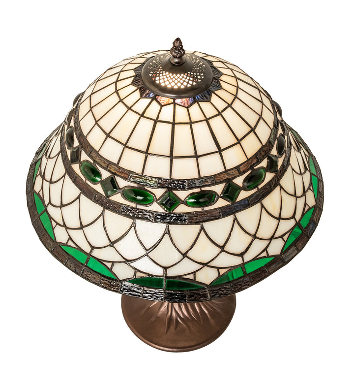 Meyda Tiffany Lighting 253627 Tiffany Roman One Light Table Lamp Lamp Bronze / Dark